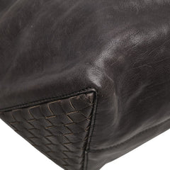 ボッテガヴェネタ イントレチャート ハンドバッグ トートバッグ ブラウン レザー レディース BOTTEGAVENETA 【中古】