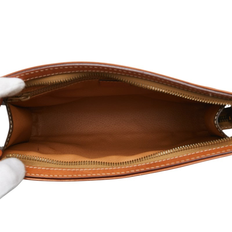 セリーヌ マカダム クラッチバッグ セカンドバッグ ブラウン PVC レザー レディース CELINE 【中古】
