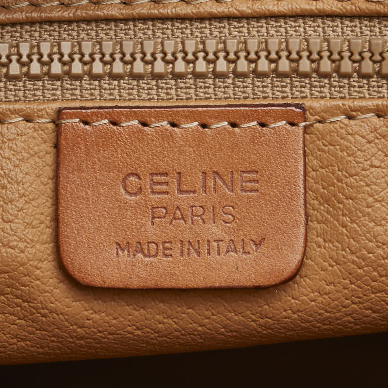 セリーヌ マカダム クラッチバッグ セカンドバッグ ブラウン PVC レザー レディース CELINE 【中古】