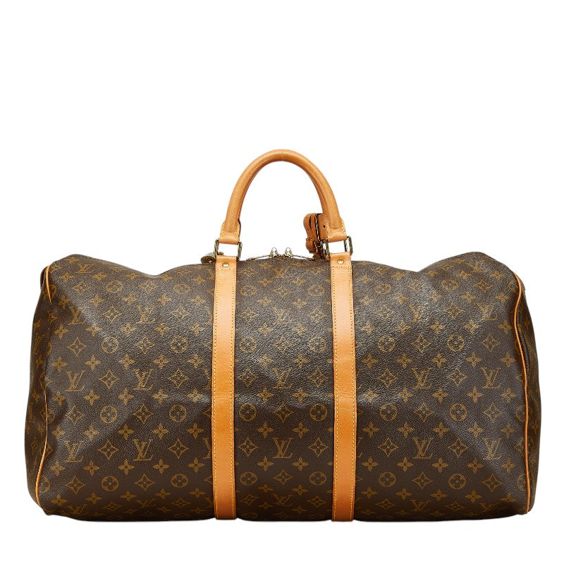 ルイ ヴィトン モノグラム キーポル55 ボストンバッグ トラベルバッグ 旅行用バッグ M41424 ブラウン PVC レザー レディース LOUIS VUITTON 【中古】