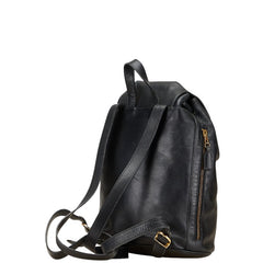 サルヴァトーレフェラガモ ガンチーニ リュック バックパック BV-216148 ブラック レザー レディース Salvatore Ferragamo 【中古】