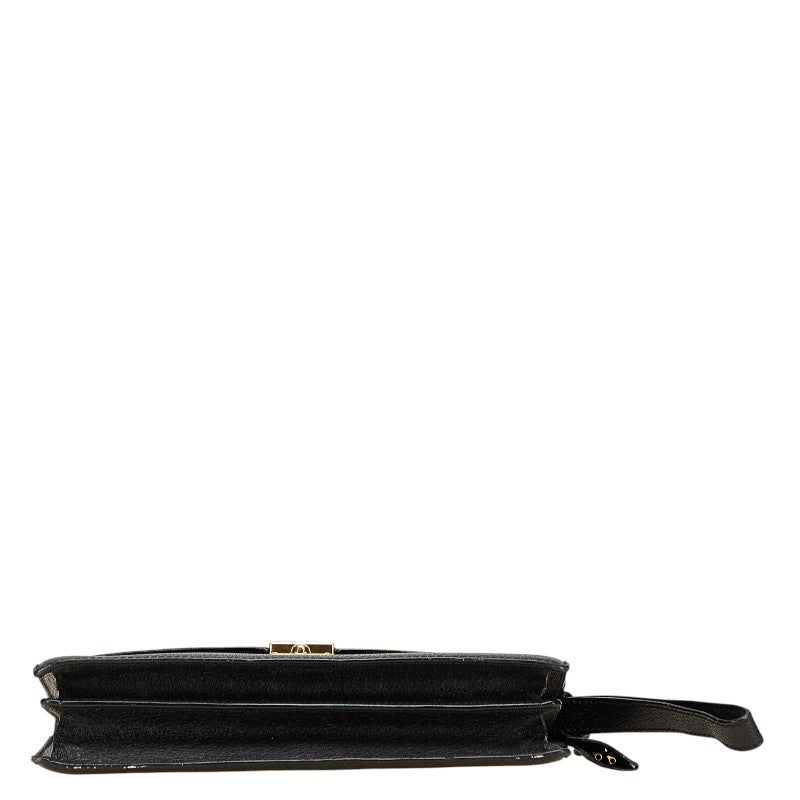 グッチ セカンドバッグ 018 122 1940 ブラック レザー レディース GUCCI 【中古】