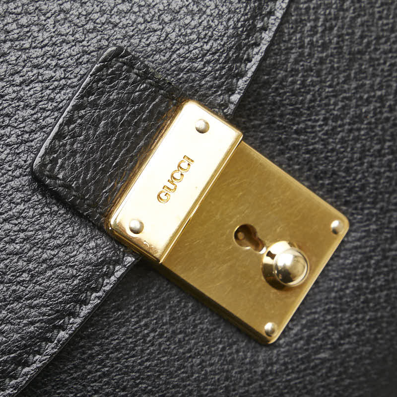 グッチ セカンドバッグ 018 122 1940 ブラック レザー レディース GUCCI 【中古】