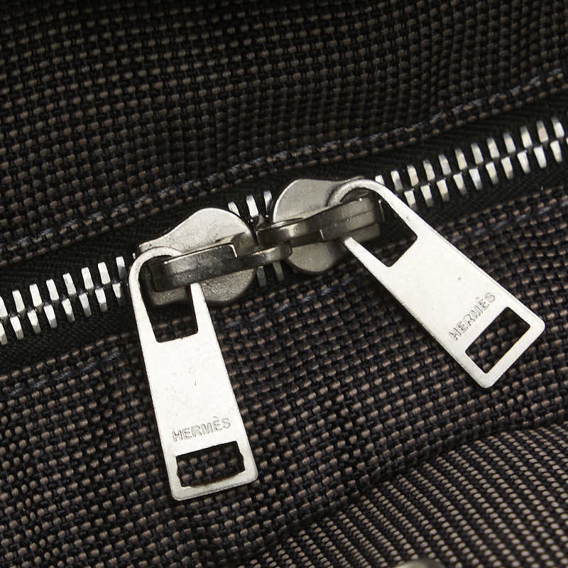 エルメス エールラインMM トートバッグ グレー キャンバス レディース HERMES 【中古】