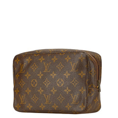 ルイ ヴィトン モノグラム トゥルース トワレット23 セカンドバッグ クラッチバッグ M47524 ブラウン PVC レザー レディース LOUIS VUITTON 【中古】