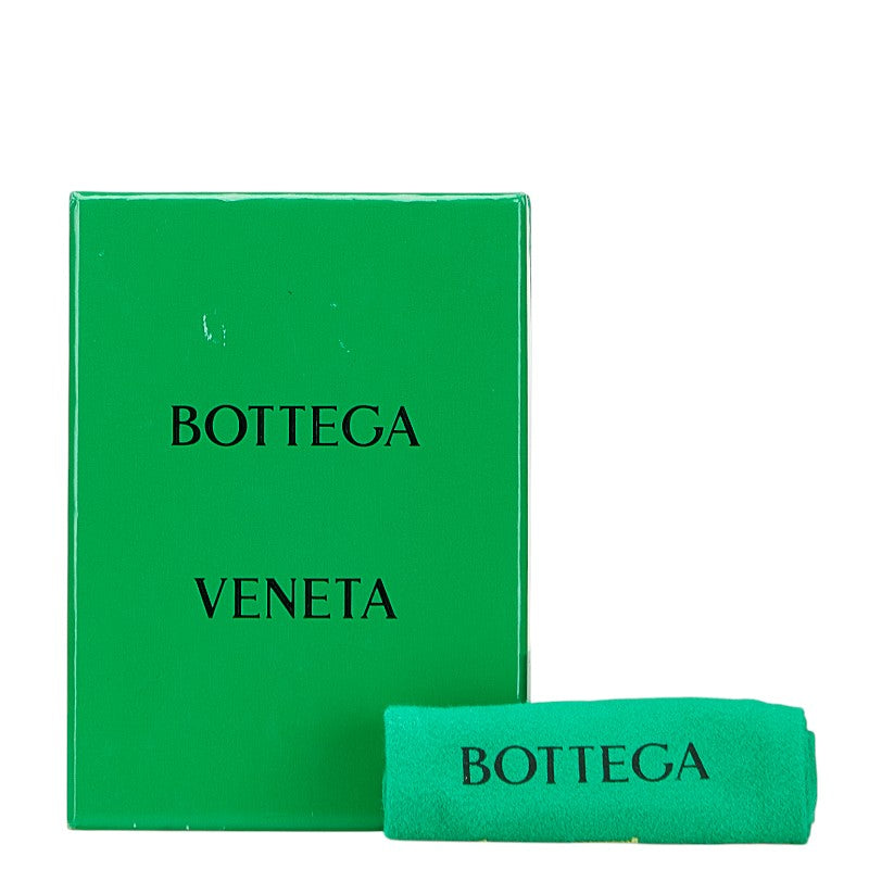 ボッテガヴェネタ マキシイントレチャート カセット カードケース パスケース ブラック レザー レディース BOTTEGAVENETA 【中古】