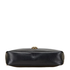 ヴェルサーチェ メデューサ クラッチバッグ セカンドバッグ ブラック レザー レディース VERSACE 【中古】