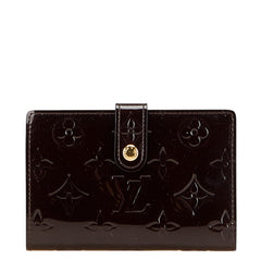 ルイ ヴィトン モノグラム ヴェルニ ポルトフォイユ ヴィエノワ 二つ折り財布 M93521 アマラント パープル パテントレザー レディース LOUIS VUITTON 【中古】