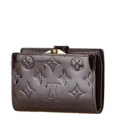 ルイ ヴィトン モノグラム ヴェルニ ポルトフォイユ ヴィエノワ 二つ折り財布 M93521 アマラント パープル パテントレザー レディース LOUIS VUITTON 【中古】