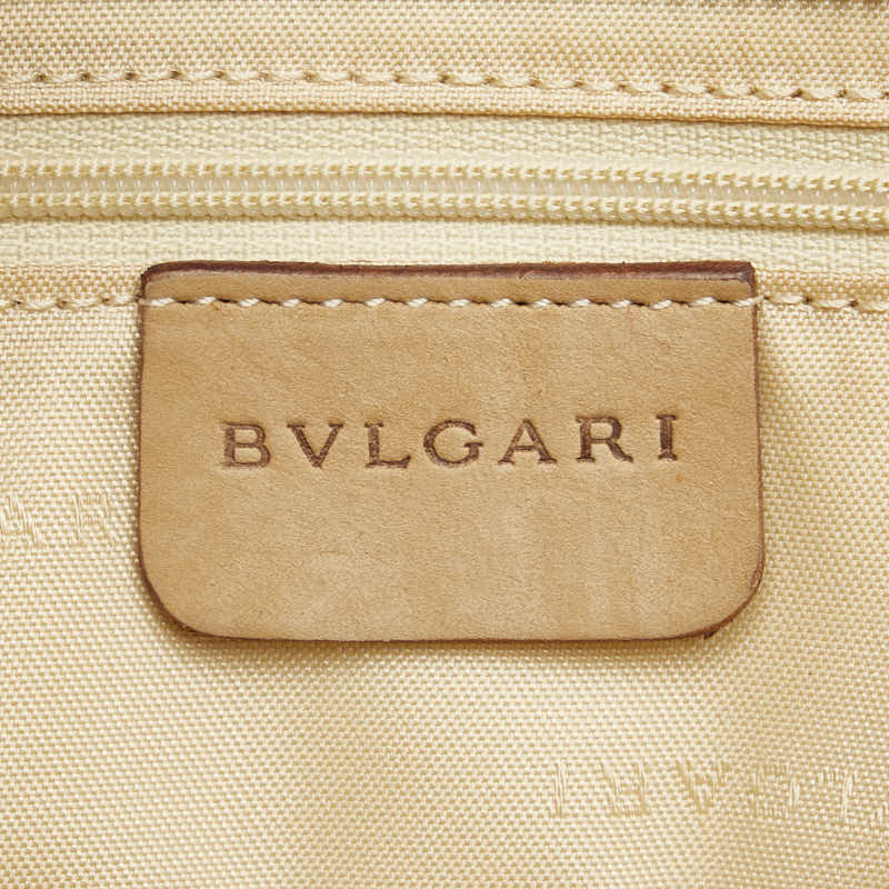 ブルガリ デコルテバッグ ショルダーバッグ 2WAY ベージュ スエード レディース BVLGARI 【中古】