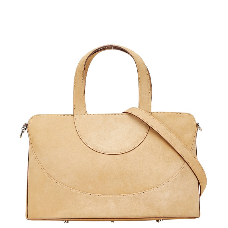 ブルガリ デコルテバッグ ショルダーバッグ 2WAY ベージュ スエード レディース BVLGARI 【中古】