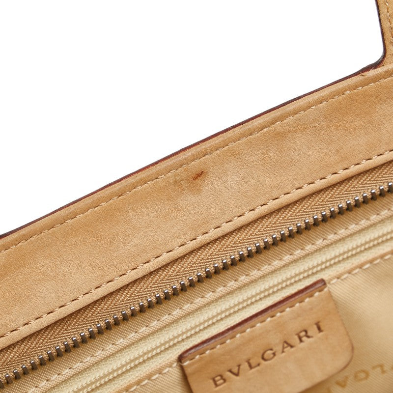 ブルガリ デコルテバッグ ショルダーバッグ 2WAY ベージュ スエード レディース BVLGARI 【中古】