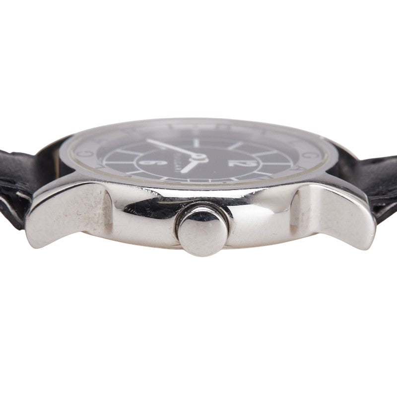 ブルガリ ソロテンポ デイト 腕時計 ST29S クオーツ ブラック文字盤 ステンレススチール レザー レディース BVLGARI 【中古】