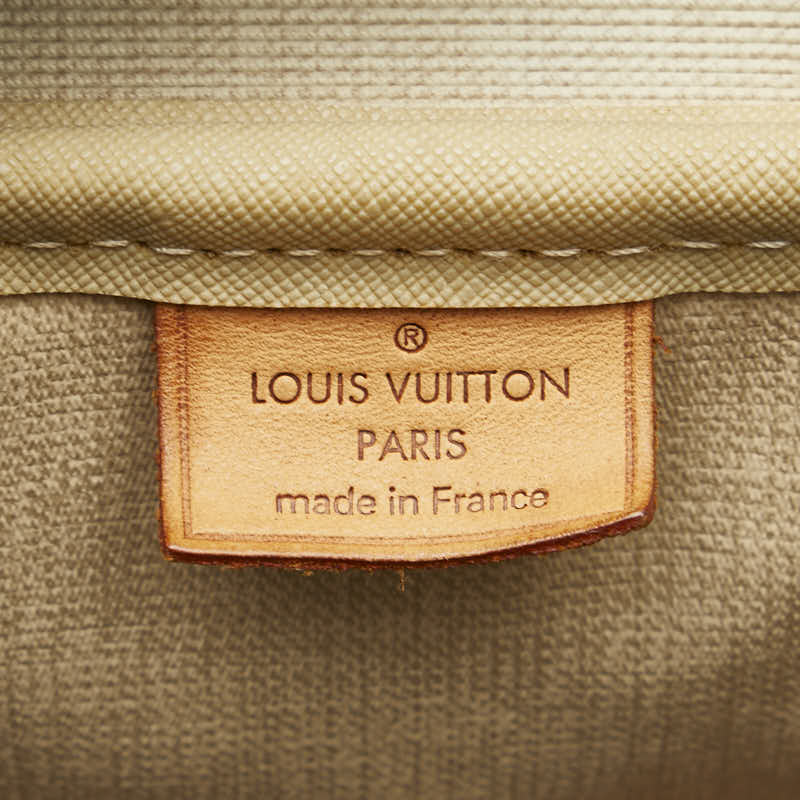 ルイ ヴィトン モノグラム ドーヴィル ハンドバッグ M47270 ブラウン PVC レザー レディース LOUIS VUITTON 【中古】