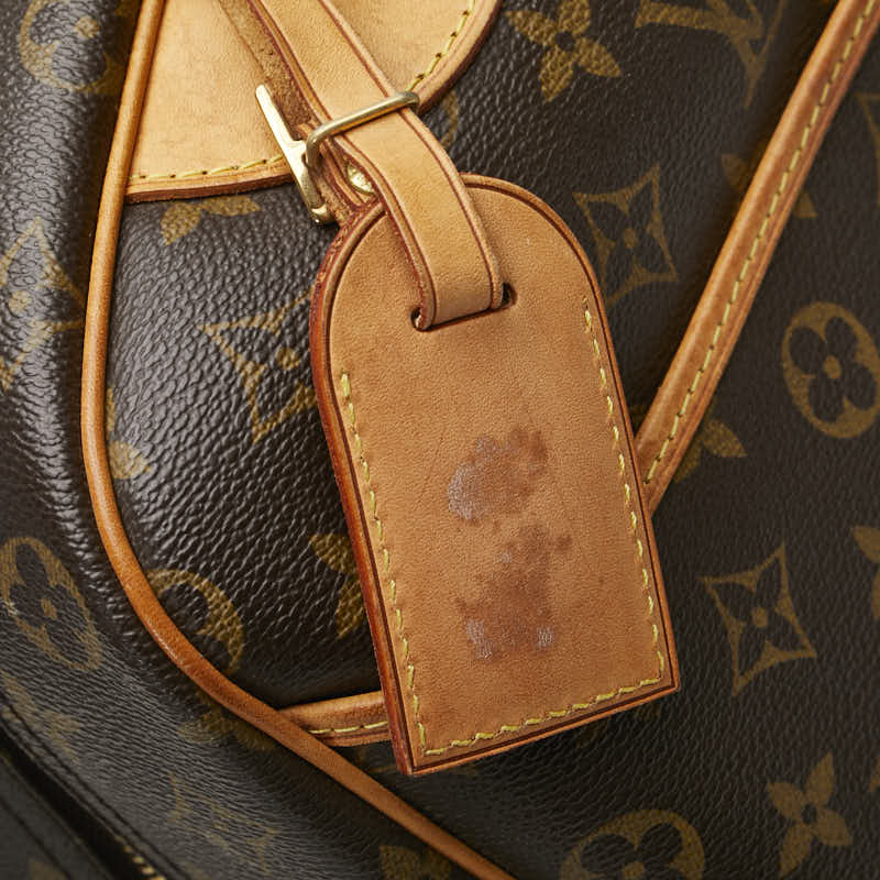 ルイ ヴィトン モノグラム ドーヴィル ハンドバッグ M47270 ブラウン PVC レザー レディース LOUIS VUITTON 【中古】