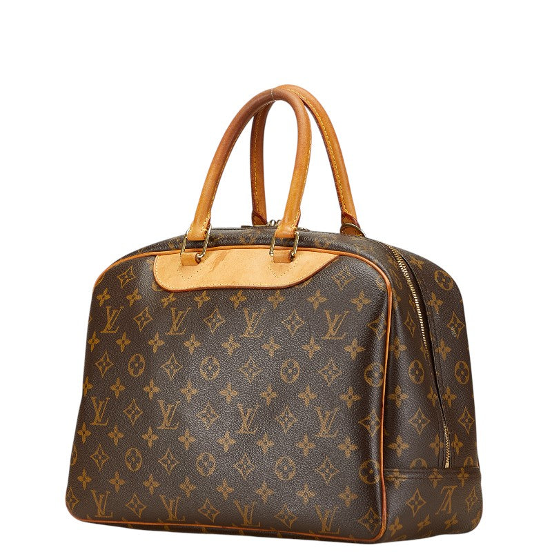 ルイ ヴィトン モノグラム ドーヴィル ハンドバッグ M47270 ブラウン PVC レザー レディース LOUIS VUITTON 【中古】