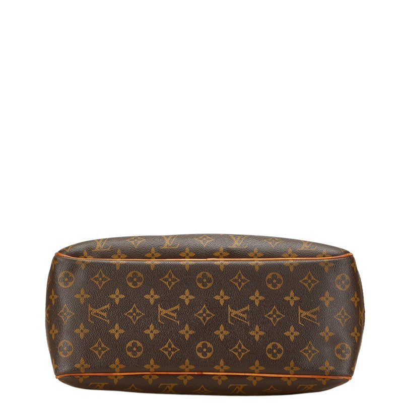 ルイ ヴィトン モノグラム ドーヴィル ハンドバッグ M47270 ブラウン PVC レザー レディース LOUIS VUITTON 【中古】