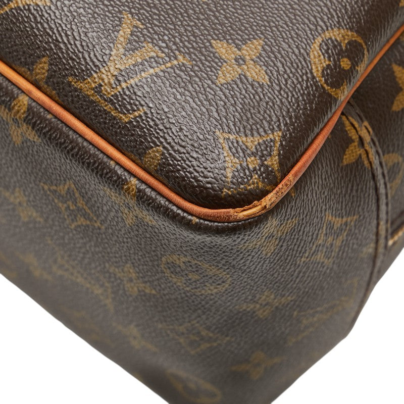 ルイ ヴィトン モノグラム ドーヴィル ハンドバッグ M47270 ブラウン PVC レザー レディース LOUIS VUITTON 【中古】