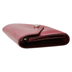 ルイ ヴィトン エピ ポルトフォイユ ヴィクトリーヌ 長財布 M62171 フューシャ レッド レザー レディース LOUIS VUITTON 【中古】