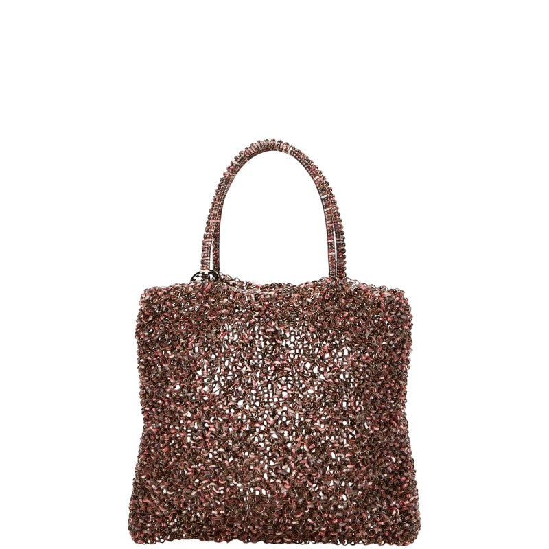 アンテプリマ ワイヤーバッグ ミニハンドバッグ レッド マルチカラー ビニール レディース ANTEPRIMA 【中古】