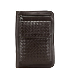 ボッテガヴェネタ イントレチャート トラベルケース セカンドバッグ ブラウン レザー レディース BOTTEGAVENETA 【中古】