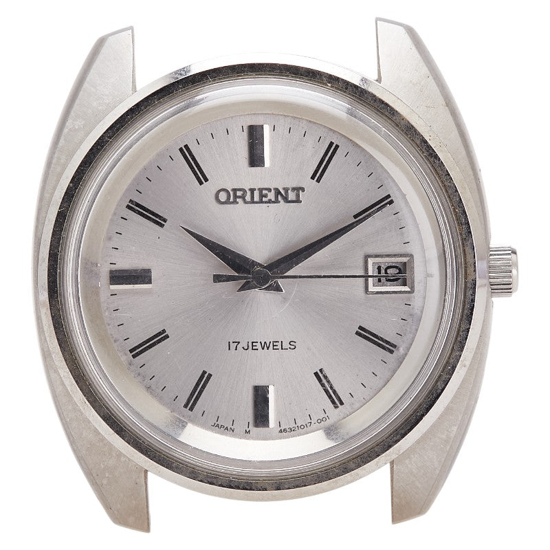 オリエント 17石 腕時計 G463101-70PT 手巻き シルバー文字盤 ステンレススチール レディース ORIENT 【中古】