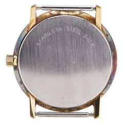 ロンジン ラウンド 腕時計 L847.3 手巻き ゴールド文字盤 ステンレススチール メッキ レディース LONGINES 【中古】