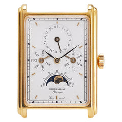 グレース ファブリオ GRACE FABLIAU クラシック 腕時計 手巻き ホワイト文字盤 メッキ レディース 【中古】