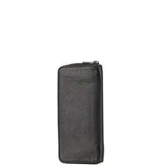 ルイ ヴィトン アエログラム ジッピーウォレット ヴェルティカル ラウンドファスナー 長財布 M81743 ノワール ブラック レザー メンズ LOUIS VUITTON 【中古】