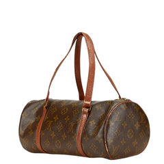 ルイ ヴィトン モノグラム パピヨン30 ハンドバッグ ショルダーバッグ M51365 ブラウン PVC レザー レディース LOUIS VUITTON 【中古】