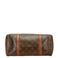 ルイ ヴィトン モノグラム パピヨン30 ハンドバッグ ショルダーバッグ M51365 ブラウン PVC レザー レディース LOUIS VUITTON 【中古】
