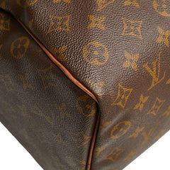 ルイ ヴィトン モノグラム スピーディ35 ハンドバッグ ボストンバッグ M41524 ブラウン PVC レザー レディース LOUIS VUITTON 【中古】