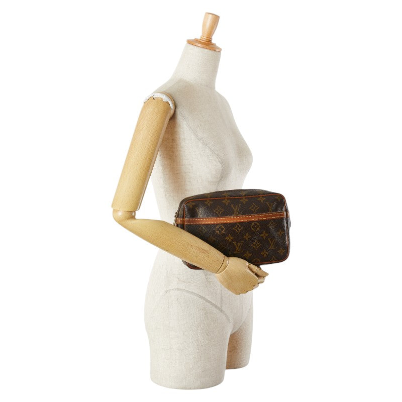 ルイ ヴィトン モノグラム コンピエーニュ23 セカンドバッグ M51847 ブラウン PVC レザー レディース LOUIS VUITTON 【中古】