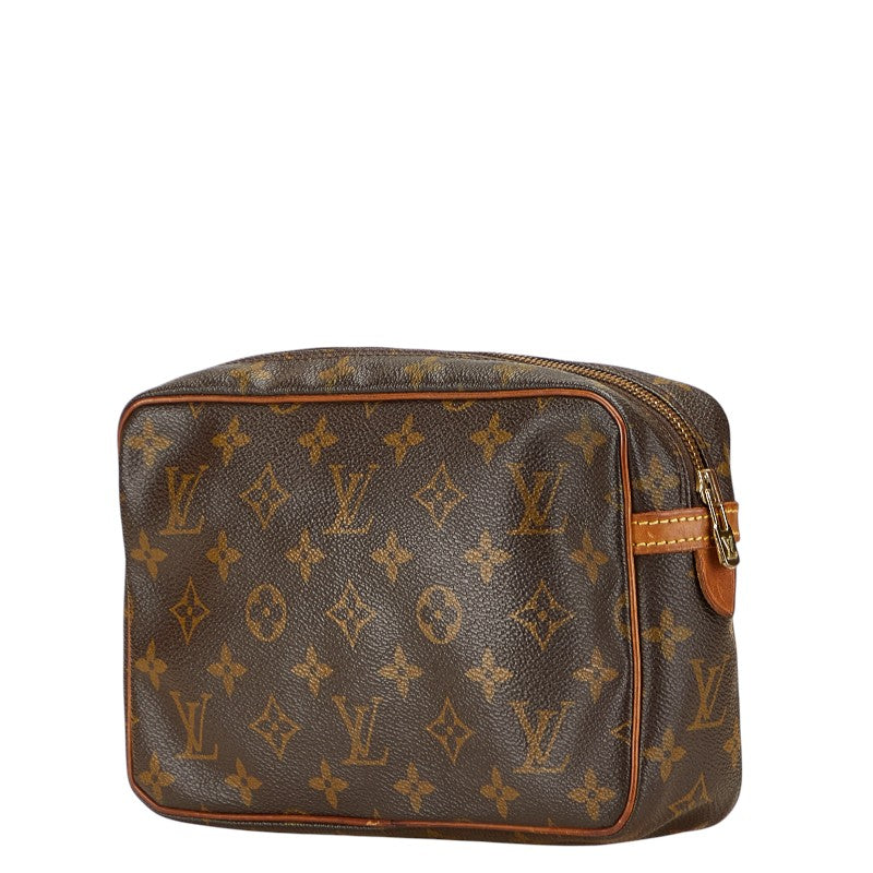 ルイ ヴィトン モノグラム コンピエーニュ23 セカンドバッグ M51847 ブラウン PVC レザー レディース LOUIS VUITTON 【中古】