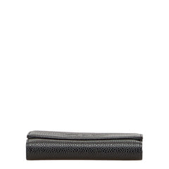 シャネル ココマーク 二つ折り財布 ブラック キャビアスキン レディース CHANEL 【中古】