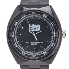 オニツカタイガー 腕時計 VJ21-D223 クオーツ ブラック文字盤 プラスチック ラバー メンズ ONITSUKA TIGER 【中古】