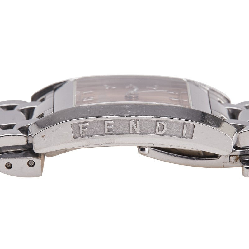 フェンディ オロロジ クラシコ 腕時計 7000L クオーツ ピンク文字盤 ステンレススチール レディース FENDI 【中古】
