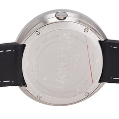 フェンディ マイウェイ 3Pダイヤ 腕時計 35000M クオーツ シルバー文字盤 ステンレススチール レザー レディース FENDI 【中古】