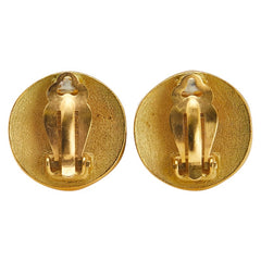 シャネル ヴィンテージ ココマーク イヤリング ゴールド ブラック メッキ レディース CHANEL 【中古】