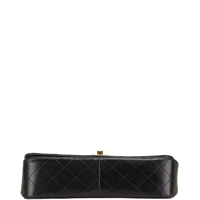 シャネル ココマーク マトラッセ 斜め掛け チェーン ショルダーバッグ ブラック ラムスキン レディース CHANEL 【中古】