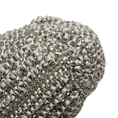 アンテプリマ カリーナ ワイヤーバッグ ハート ビジュー ハンドバッグ トートバッグ グレー ビニール サテン レディース ANTEPRIMA 【中古】