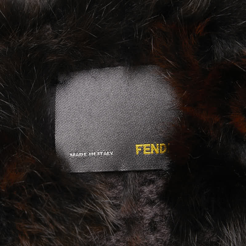 フェンディ マフラー ブラウン ファー レディース FENDI 【中古】