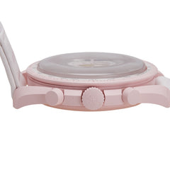 オメガ × スウォッチ Swatch スピードマスター ムーンスウォッチ MISSION TO VENUS 腕時計 SO33P100 クオーツ ベージュ文字盤 セラミック ナイロン メンズ OMEGA 【中古】