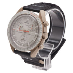 オメガ × スウォッチ Swatch スピードマスター ムーンスウォッチ MISSION TO JUPITER 腕時計 SO33C100 クオーツ グレー文字盤 セラミック ナイロン メンズ OMEGA 【中古】