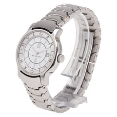 ブルガリ ソロテンポ デイト 腕時計 ST29S クオーツ ホワイト文字盤 ステンレススチール レディース BVLGARI 【中古】