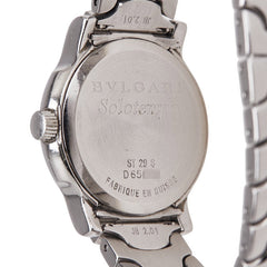 ブルガリ ソロテンポ デイト 腕時計 ST29S クオーツ ホワイト文字盤 ステンレススチール レディース BVLGARI 【中古】