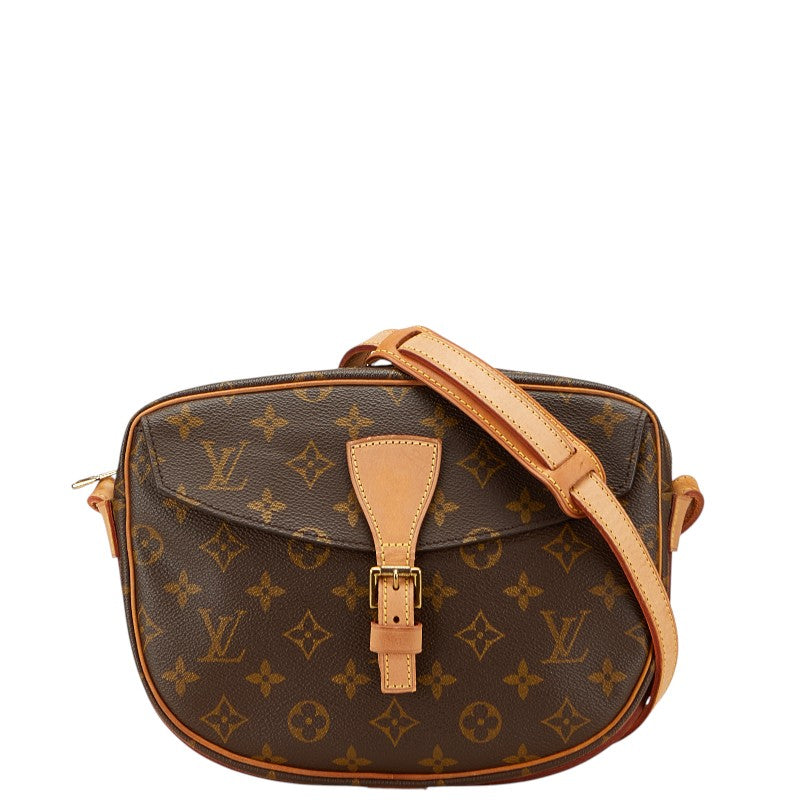 ルイ ヴィトン モノグラム ジュヌフィーユ ショルダーバッグ M51226 ブラウン PVC レザー レディース LOUIS VUITTON 【中古】