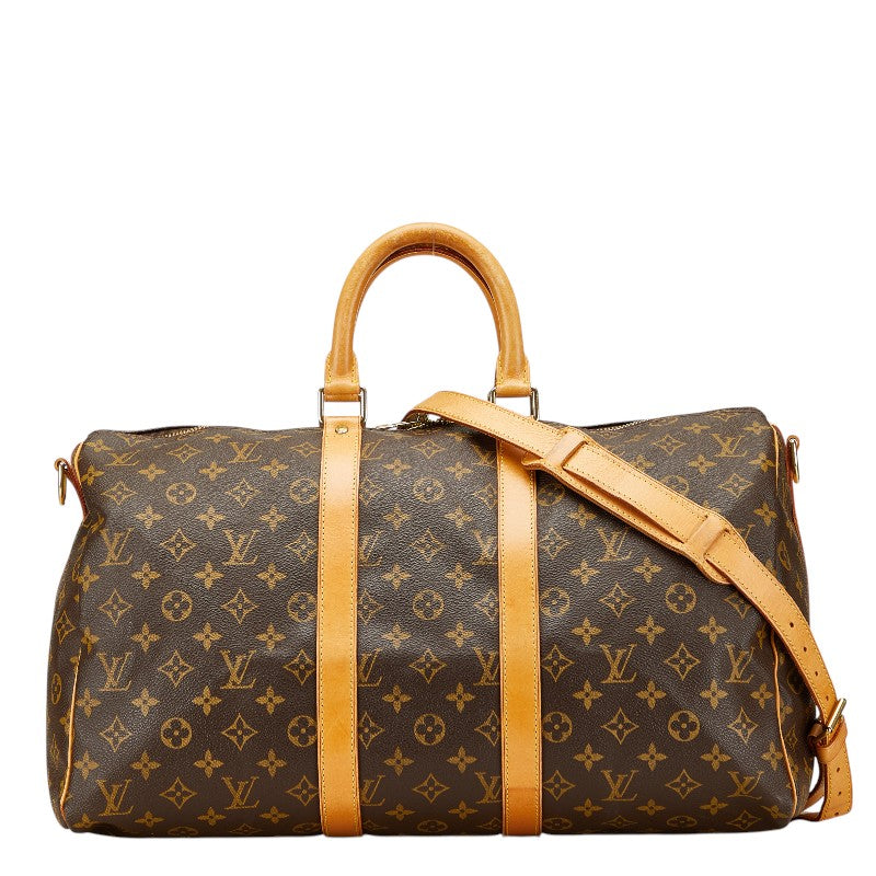 ルイ ヴィトン モノグラム キ－ポルバンドリエール 45 ボストンバッグ 旅行用バッグ 2WAY M41428 ブラウン PVC レザー レディース LOUIS VUITTON 【中古】