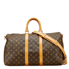 ルイ ヴィトン モノグラム キ－ポルバンドリエール 45 ボストンバッグ 旅行用バッグ 2WAY M41428 ブラウン PVC レザー レディース LOUIS VUITTON 【中古】
