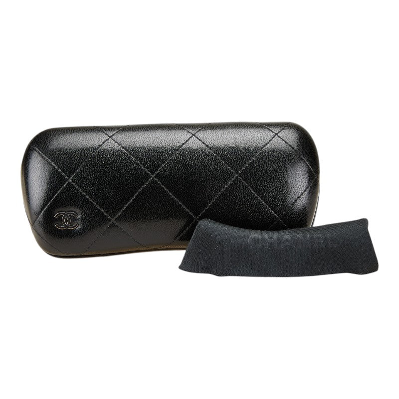 シャネル ココマーク サングラス 4250 c101/S6 ブラック ベージュ メタル リネンロープ レディース CHANEL 【中古】